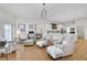 Comfortable living area with a glimpse into the adjacent kitchen, featuring neutral tones and ample seating at 7015 Polo Dr, Cumming, GA 30040