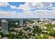 Expansive aerial view capturing the scenic city landscape with towering buildings and vibrant trees at 91 Rumson Ne Rd # C34, Atlanta, GA 30305