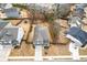 Aerial view of home with spacious backyard, mature trees, and a fenced perimeter at 213 Augusta Walk, Canton, GA 30114