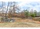 Landscaped backyard featuring a fire pit and outdoor seating area at 213 Augusta Walk, Canton, GA 30114