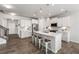 Modern kitchen with stainless steel appliances, a center island, and white cabinets at 1333 Maston Rd, Auburn, GA 30011