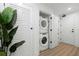 Convenient in-unit laundry area with stacked washer and dryer at 788 W Marietta Nw St # 116, Atlanta, GA 30318