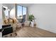Bright living room space features a large window with natural light at 788 W Marietta Nw St # 116, Atlanta, GA 30318