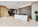 Lobby with marble reception desk and stairs to other parts of the property at 788 W Marietta Nw St # 116, Atlanta, GA 30318
