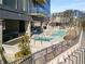 Rooftop pool and hot tub offer a relaxing amenity with lounge seating and city views in this luxury high-rise at 788 W Marietta Nw St # 116, Atlanta, GA 30318