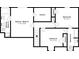 Second floor layout featuring a Primary bedroom with ensuite bathroom, and two additional bedrooms with a shared bath at 5589 Claridge Cir, Lithonia, GA 30038