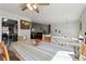 Casual dining room featuring table with seating for six and open access to other rooms at 760 Josh Ln, Lawrenceville, GA 30045