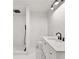Modern bathroom featuring new fixtures, a walk-in shower, sleek vanity, and clean lines at 150 Melody Ln, Fayetteville, GA 30215