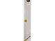 Modern white shower stall with brass fixtures and linear floor drain at 150 Melody Ln, Fayetteville, GA 30215