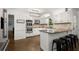 Contemporary kitchen with stainless steel appliances, center island and great counter space at 275 Waverly W Trce, Roswell, GA 30075