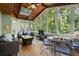 Cozy sunroom featuring wood floors, large windows, and comfortable seating at 275 Waverly W Trce, Roswell, GA 30075