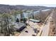 Aerial view of building and parking lot by a body of water at 312 River Glen Dr, Roswell, GA 30075