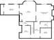 A basement floorplan illustrating the layout of the bedroom, recreation room, and bath at 1043 Sugar Pike Way, Canton, GA 30115