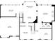 The floorplan showcasing the Gathering room, kitchen, living room, and dining area at 1043 Sugar Pike Way, Canton, GA 30115
