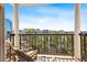 Open balcony view with seating features a stunning view of the city skyline at 1 Biscayne Nw Dr # 804, Atlanta, GA 30309
