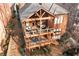 Aerial view of the home showcasing a two-story deck at 230 Society St, Alpharetta, GA 30022