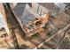 Aerial view of the home featuring a backyard deck at 230 Society St, Alpharetta, GA 30022