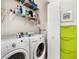 Bright laundry room equipped with a washer, dryer, and overhead shelving for storage at 384 Ralph Mcgill Ne Blvd # 314, Atlanta, GA 30312