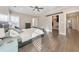 Bedroom with hardwood floors, a modern design, and a closet at 1591 Alder Se Ct, Atlanta, GA 30317