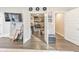 Bonus Room Closet features built in shelving and hardwood floors at 1591 Alder Se Ct, Atlanta, GA 30317