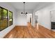 An open dining room features wood floors and recessed lighting at 891 Thurmond Nw St, Atlanta, GA 30314