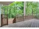 A wooden deck overlooking a yard full of mature trees at , Atlanta, GA 30329