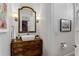 Quaint bathroom featuring decorative mirror, and a unique vessel sink at 2109 Rugby St, Atlanta, GA 30309