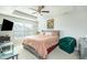 Spacious main bedroom with tray ceiling, ceiling fan, and a comfortable layout at 375 Milton Dr, Covington, GA 30016