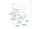 Detailed map of the property showing the acreage, boundaries, and features of Tracts I and II at 1344 Brushy Mountain Rd, Rockmart, GA 30153