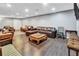 Finished basement providing an entertainment space with durable floors at 155 Matthew Way, Fayetteville, GA 30214