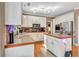 Well-lit kitchen has white cabinets, granite countertops, and stainless steel appliances at 155 Matthew Way, Fayetteville, GA 30214