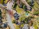 Aerial view of property with a pool, playhouse, large yard, and mature landscaping at 166 Erie Ave, Decatur, GA 30030