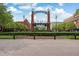 Charming outdoor plaza with beautiful landscaping and retail shops at 684 Old Cumming Rd, Sugar Hill, GA 30518