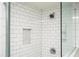 Modern tiled shower with a built-in niche at 2411 Fair Ln, Decatur, GA 30032