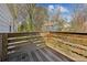 Wooden back deck, perfect for outdoor seating, grilling and relaxing at 3261 Lowndes St, Atlanta, GA 30337