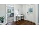 Welcoming foyer featuring a decorative glass door and a stylish console table at 3261 Lowndes St, Atlanta, GA 30337
