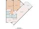Detailed floor plan showcasing layout with primary bedroom, living room, kitchen, balcony, and bathroom dimensions at 1501 Clairmont Rd # 1027, Decatur, GA 30033
