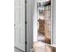 Entryway featuring tile flooring, and glass paneled door to the wooden deck at 3911 Ivy Ne Rd, Atlanta, GA 30342