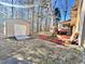 Backyard featuring a shed, wood deck, enclosed porch and a lawn at 884 Poole Bridge Rd, Hiram, GA 30141