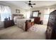 Bedroom with furniture and ceiling fan, promoting relaxation and restful sleep at 884 Poole Bridge Rd, Hiram, GA 30141