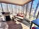 Enclosed patio with a bench, grill and views of the surrounding property at 884 Poole Bridge Rd, Hiram, GA 30141
