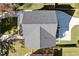 Aerial view of the home showing the roof line, backyard and detached garage at 1819 Avon Ave, Atlanta, GA 30311