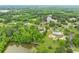 Aerial view of luxury homes surrounded by mature trees and a serene lake at 789 Rutland Ct, Lithonia, GA 30058