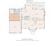 First floor plan showcasing living spaces, kitchen, bedrooms and garage at 789 Rutland Ct, Lithonia, GA 30058
