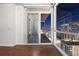 Private balcony showcasing beautiful city views at night, accessible through sliding glass doors at 3325 Piedmont Ne Rd # 1504, Atlanta, GA 30305