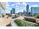 Condo rooftop area with an outdoor grill and eating area with city views at 3325 Piedmont Ne Rd # 1504, Atlanta, GA 30305