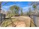 Fenced backyard with a sprawling lawn and mature trees, offering privacy and space at 426 Lanesborough Dr, Marietta, GA 30064