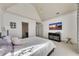 Bedroom with a large TV and neutral decor, offering a serene and inviting space at 426 Lanesborough Dr, Marietta, GA 30064