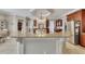 Open concept kitchen featuring a large island with granite countertops and stainless steel appliances at 426 Lanesborough Dr, Marietta, GA 30064