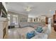 Cozy living room with a fireplace and a seamless transition into the kitchen area at 426 Lanesborough Dr, Marietta, GA 30064